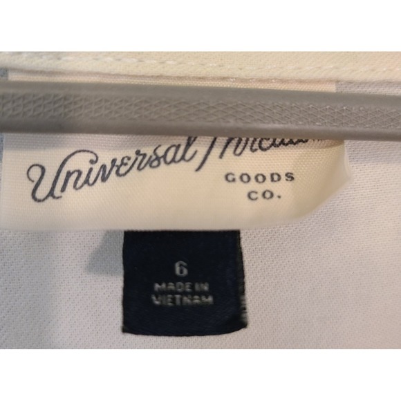 UNIVERSAL THREADS CREAM Lite CAMO COVERALLS Balloon Sleeve Artsy Street Sz 6 - Picture 8 of 11